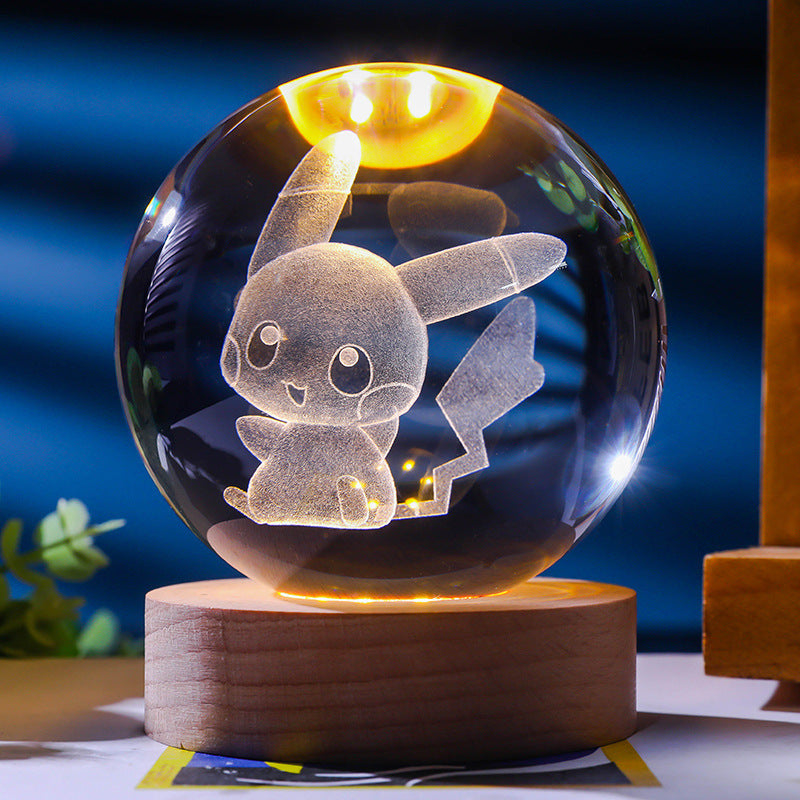 Stjärnhimmel 3D Mikro Landskap Kristallkula Hem Skrivbord Kreativ Interiör Snideri Vit Kristallkula Ornament Hantverk Presentprodukt