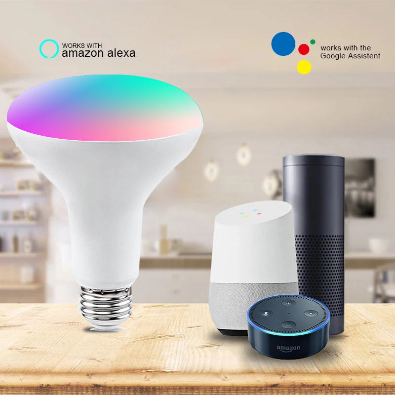 Färgglad belysning med Tuya Smart WIFI-lampa BR30 – styr med rösten och njut av stunden!