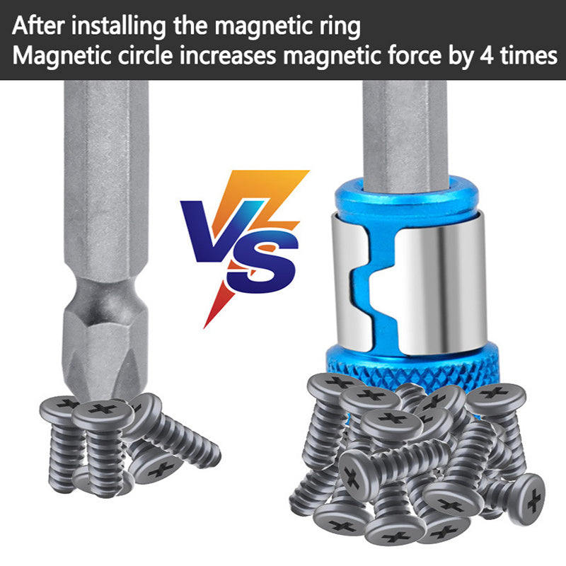 1 st magnetisk ring skruvmejselbits korrosionsskyddande stark magnetiseringsborr magnetisk ring