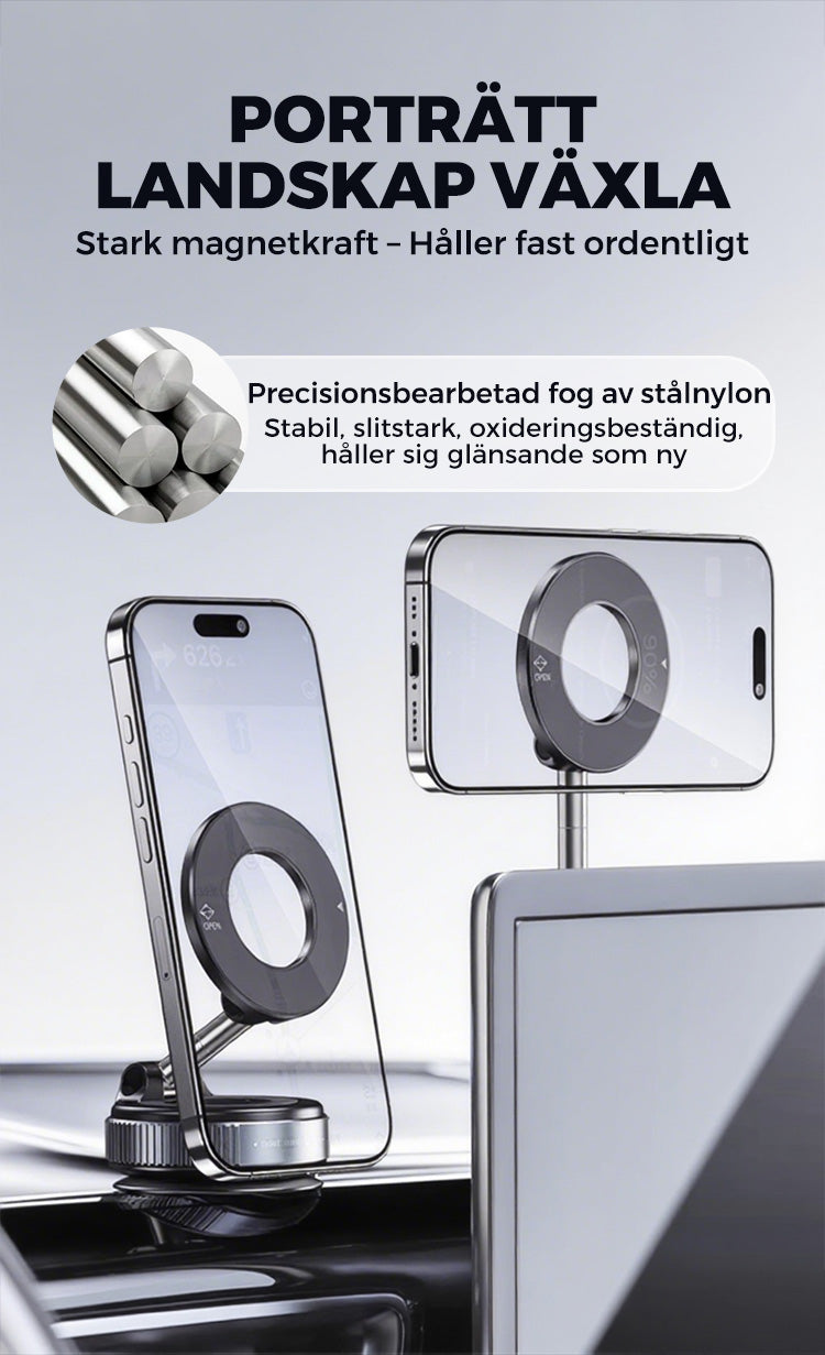Telefonhållare med vakuumadsorption för bil
