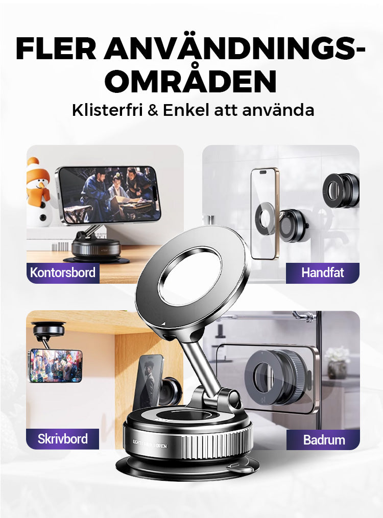 Telefonhållare med vakuumadsorption för bil