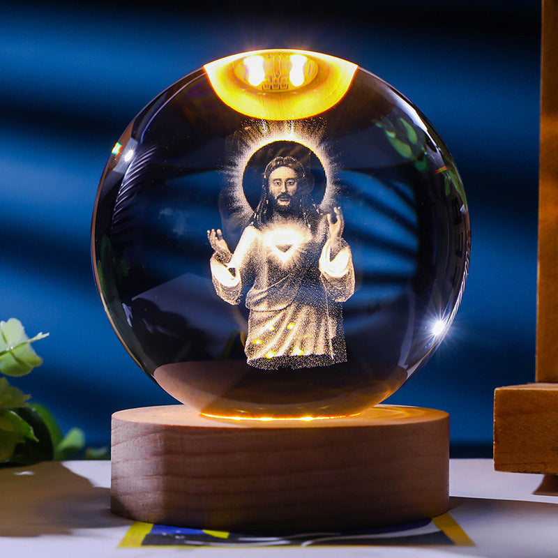 Stjärnhimmel 3D Mikro Landskap Kristallkula Hem Skrivbord Kreativ Interiör Snideri Vit Kristallkula Ornament Hantverk Presentprodukt
