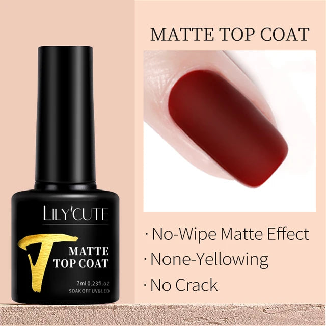 LILYCUTE 7ML Färgglad Gel Nagellack 129 Färger Långvarig För Manikyr Semi Permanent Base Top Coat Nail Art UV Gel Lack