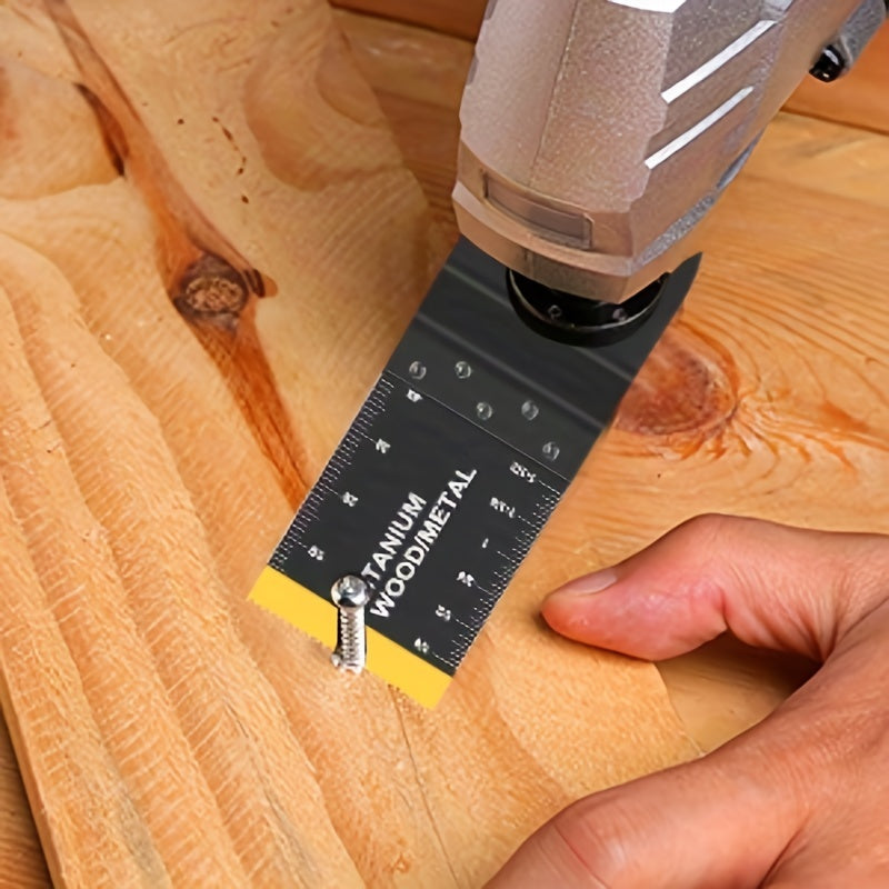 97-delars set med oscillerande sågblad: Multiverktyg för trä- och metallskärning, bimetallsågblad + sandpapper och snabbkopplingssågblad - Passar Dewalt, Ryobi, Milwaukee, Rockwell, Fein, Makita