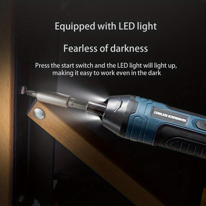 3,6V litiumbatteri sladdlös skruvmejsel Sladdlös elektrisk skruvmejselsats Elskruvmejsel 4 momentinställningar