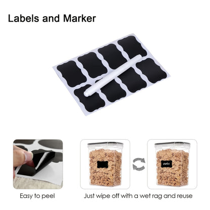 För husbilsorganisation! 4/8/10 st lufttäta matförvaringsbehållare med lock, BPA-fria plastbehållare för kök och skafferi för organisation av flingor, mjöl, socker, lämpliga husbil/husvagn