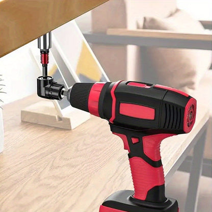 4 delar/set, slagkraftiga elhandverktyg, hylsnyckeladapter förlängningssats, 1/4" 3/8" 1/2" sexkantsborr, mutterdragare, bitssats + 105 graders vinkelmejsel, förlängningsskruvmejsel, borrtillbehör