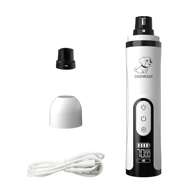 Elektrisk nageltrimmer för husdjur.