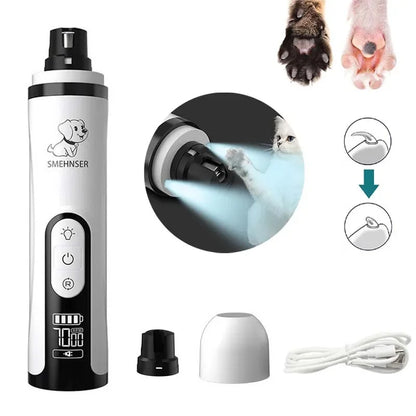 Elektrisk nageltrimmer för husdjur.