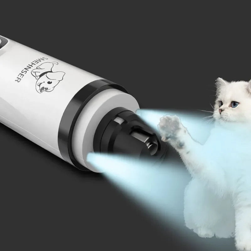 Elektrisk nageltrimmer för husdjur.