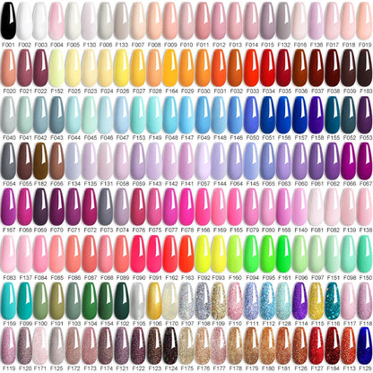LILYCUTE 7ML Färgglad Gel Nagellack 129 Färger Långvarig För Manikyr Semi Permanent Base Top Coat Nail Art UV Gel Lack