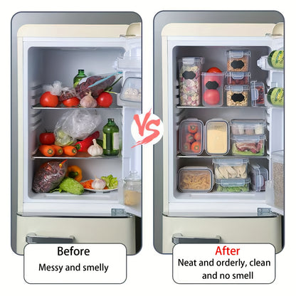 För husbilsorganisation! 4/8/10 st lufttäta matförvaringsbehållare med lock, BPA-fria plastbehållare för kök och skafferi för organisation av flingor, mjöl, socker, lämpliga husbil/husvagn